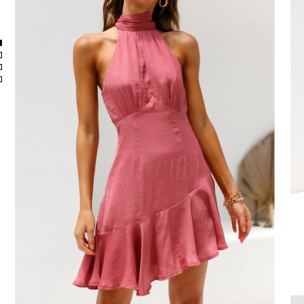 NWT Looking Cute Dress in Rose